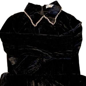 Zara suede office dress